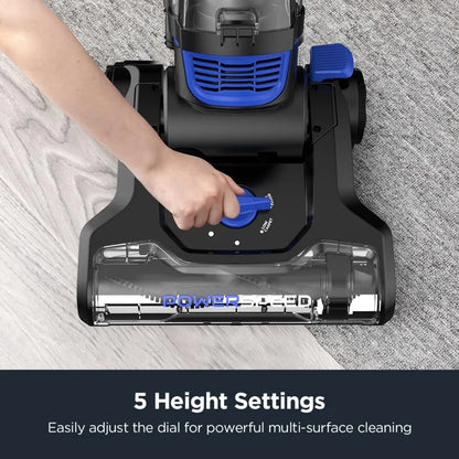 Lightweight Upright Vacuum for Carpet & Hard Floor, PowerSpeed